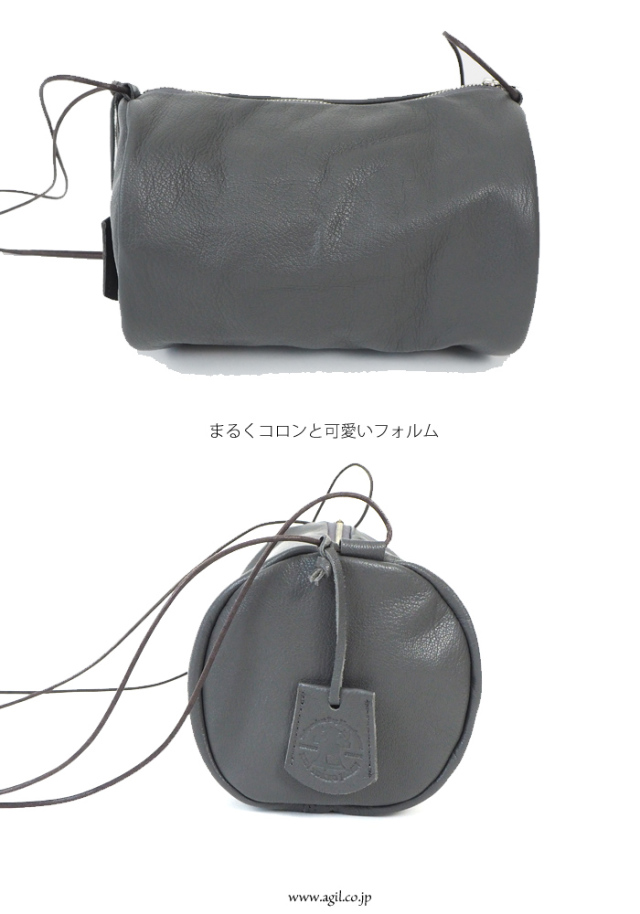 REN (レン) キャニスターショルダーバッグ やぎ革 still スティル