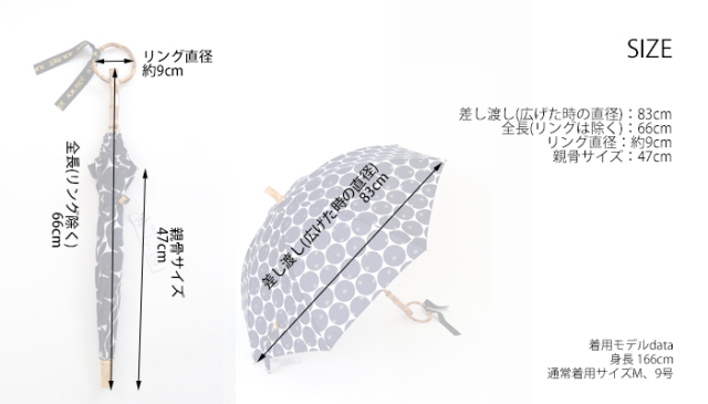 SUR MER シュールメール 日傘 長傘 透かし水玉 ドット ネイビー