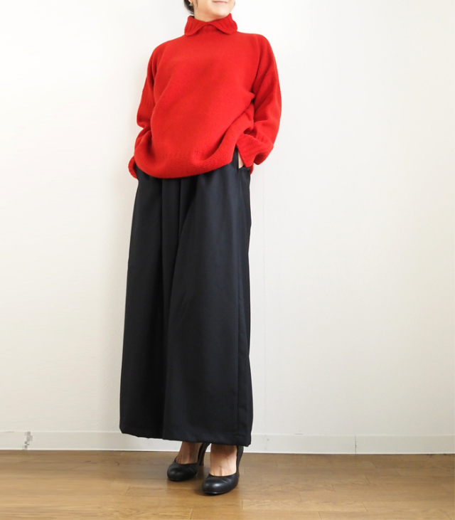 nicholson and nicholson ニコルソンアンドニコルソン ウールニット変形タートルプルオーバー 