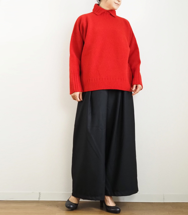nicholson and nicholson ニコルソンアンドニコルソン ウールニット変形タートルプルオーバー 