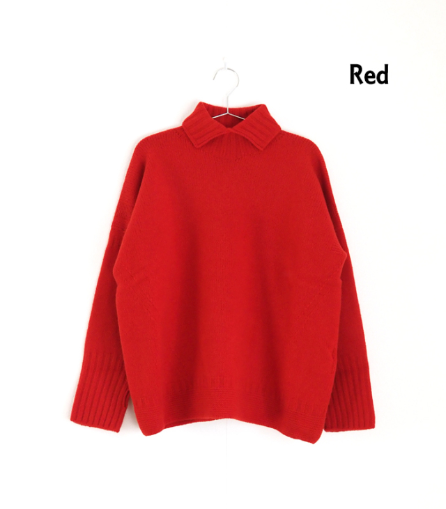 nicholson and nicholson ニコルソンアンドニコルソン ウールニット変形タートルプルオーバー 