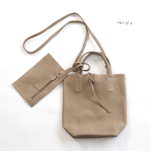 MARLON FRENZE ポーチ付きショルダーミニトートバッグ