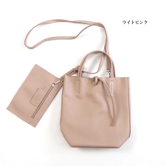 MARLON FRENZE ポーチ付きショルダーミニトートバッグ