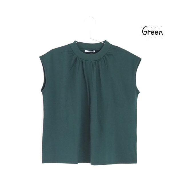 manon マノン フレンチスリーブモックTシャツ レディース