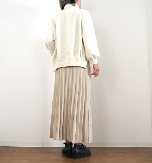 MANON マノン ニットライクハイネックオーバーサイズプルオーバー