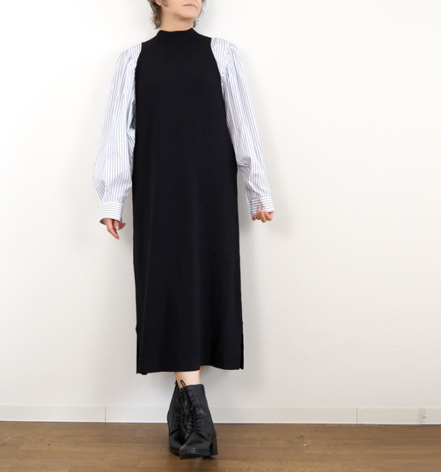 MANON マノン スリーブレス ロングワンピース レディース