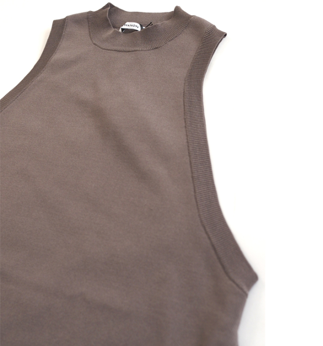 MANON マノン スリーブレス ロングワンピース レディース