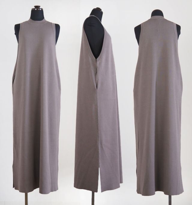 MANON マノン スリーブレス ロングワンピース レディース