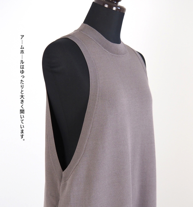 MANON マノン スリーブレス ロングワンピース レディース