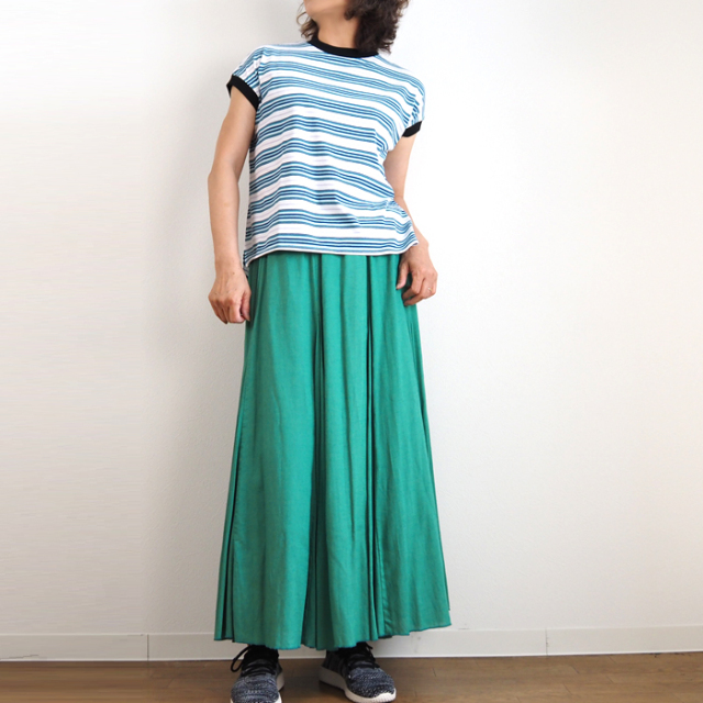 MANON マノン プルオーバーカットソー ランダムボーダー レディース