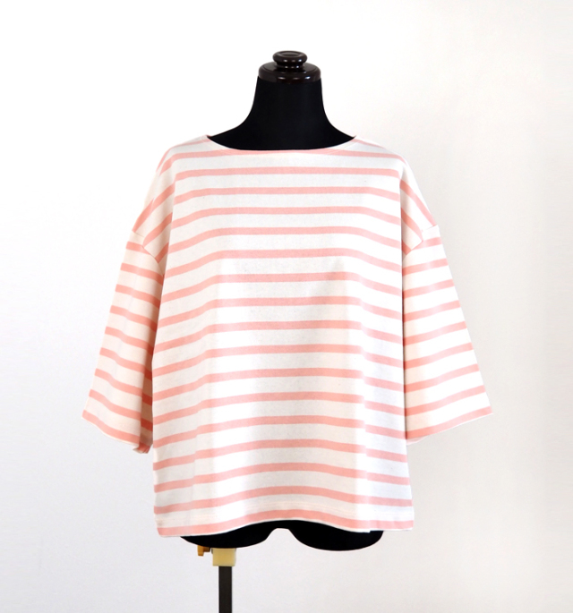 MANON マノン ボートネックボーダーTシャツ レディース