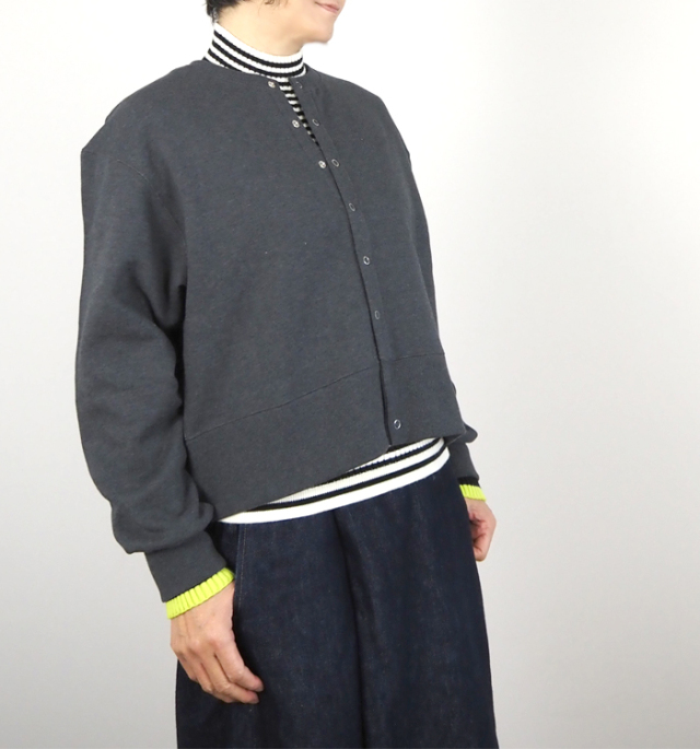 MANON マノン 裏起毛スウェットカーディガン レディース