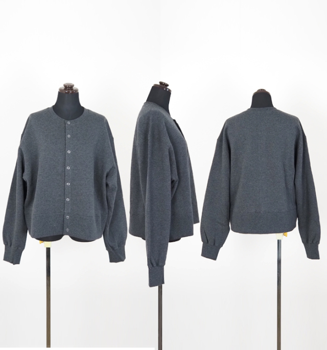 MANON マノン 裏起毛スウェットカーディガン レディース