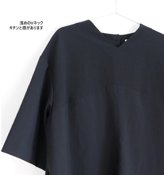 Manon ネイビー リネン複合ポプリン ワンピース 楽天市場】manon マノン フレンチスリーブギャザーワンピース