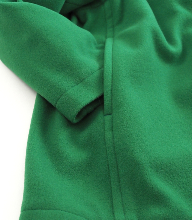 nicholson and nicholson ニコルソンアンドニコルソン メルトンウールコート グリーン レディース