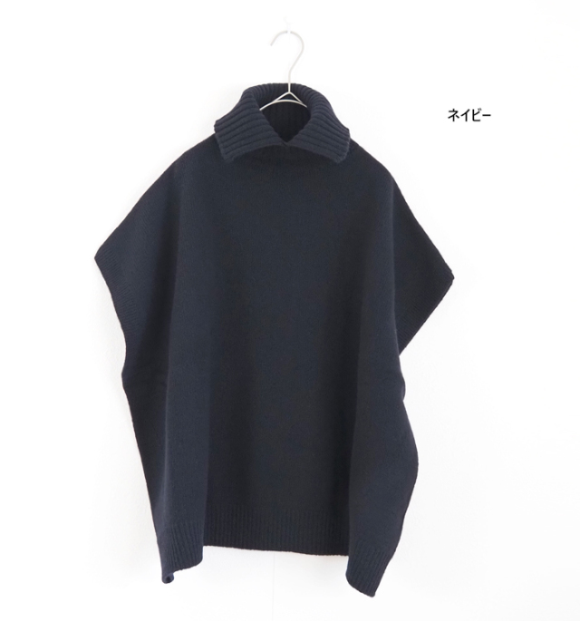 nicholson and nicholson ニコルソンアンドニコルソン 前後2WAY ニットベスト タートルネック ウール レディース