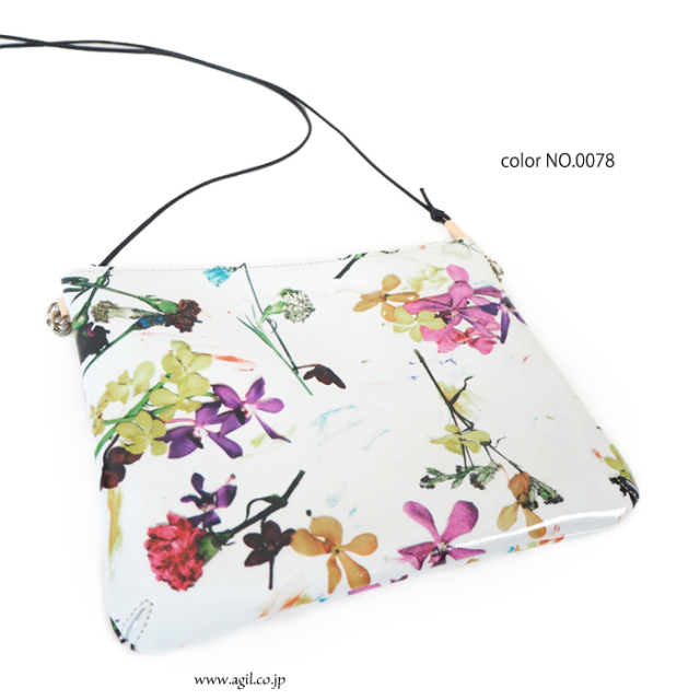 SALE CILANDSIA(チランドシア) サコッシュ バッグ 牛革プリントレザー