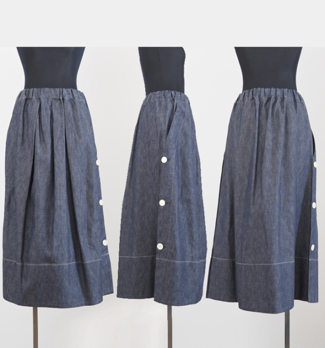 nicholson and nicholson ニコルソンアンドニコルソン デニムスカート Aライン レディース