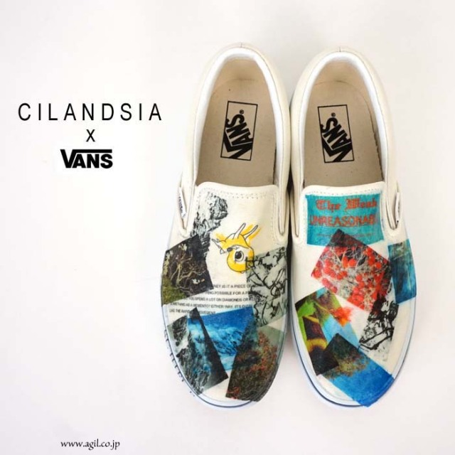 Cilandsia チランドシア Vansコラボスリッポン Slipon レディース メンズ 受注生産 送料無料 レディースファッション通販 セレクトショップ Agil