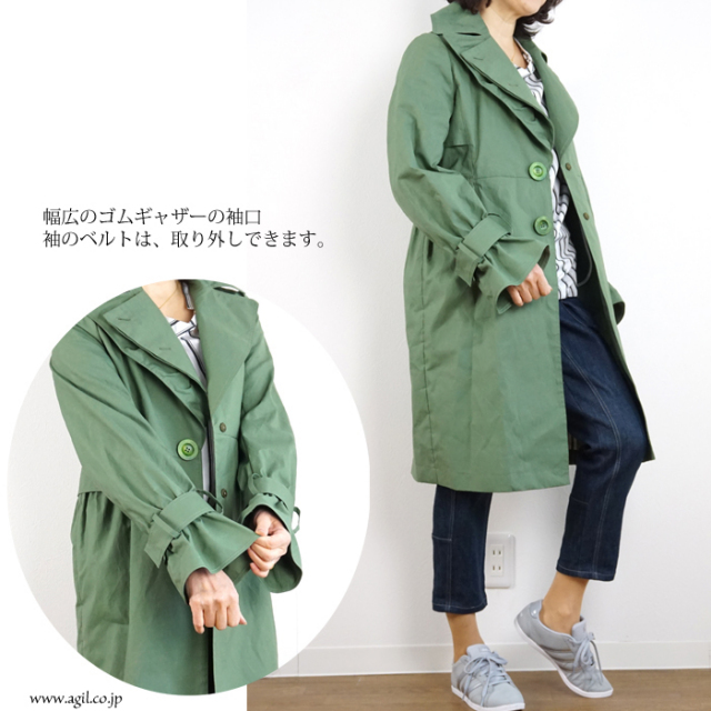 tiny dinosaur タイニーダイナソー ハーフコート シングルブレスト 綿 