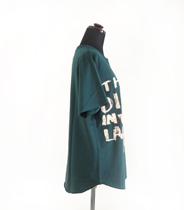 tiny dinosaur タイニーダイナソー プリント半袖Tシャツ ラビットロゴ 