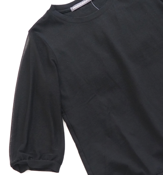 FERALFLAIR VISIONAIRE フィラルフレアヴィジョネア プルオーバーカットソー コットン シフォン袖