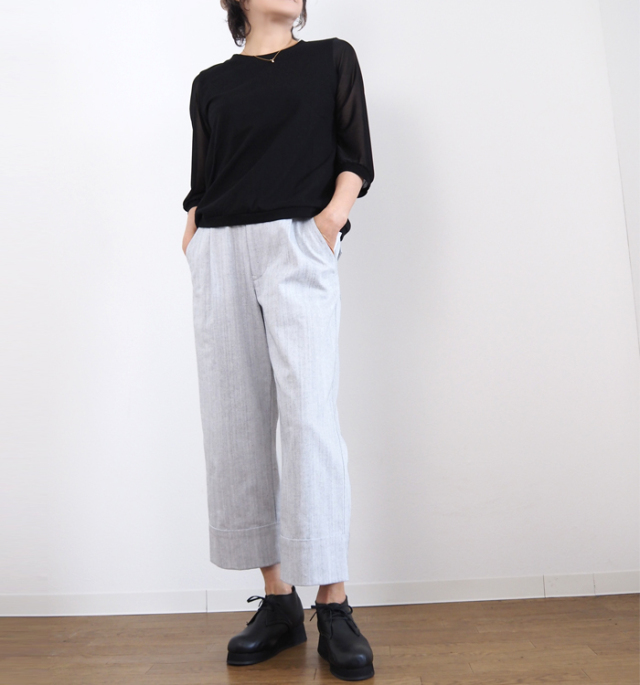 FERALFLAIR VISIONAIRE フィラルフレアヴィジョネア プルオーバーカットソー コットン シフォン袖