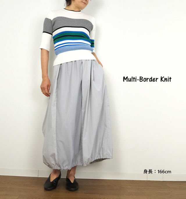 MARECHAL TERRE マルシャルテル サマーニット マルチボーダー レディース