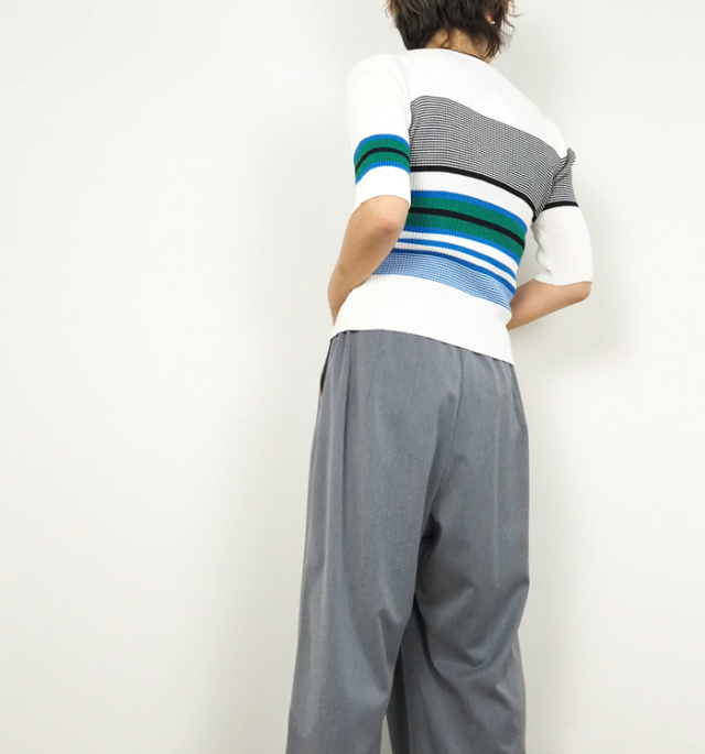 MARECHAL TERRE マルシャルテル サマーニット マルチボーダー レディース