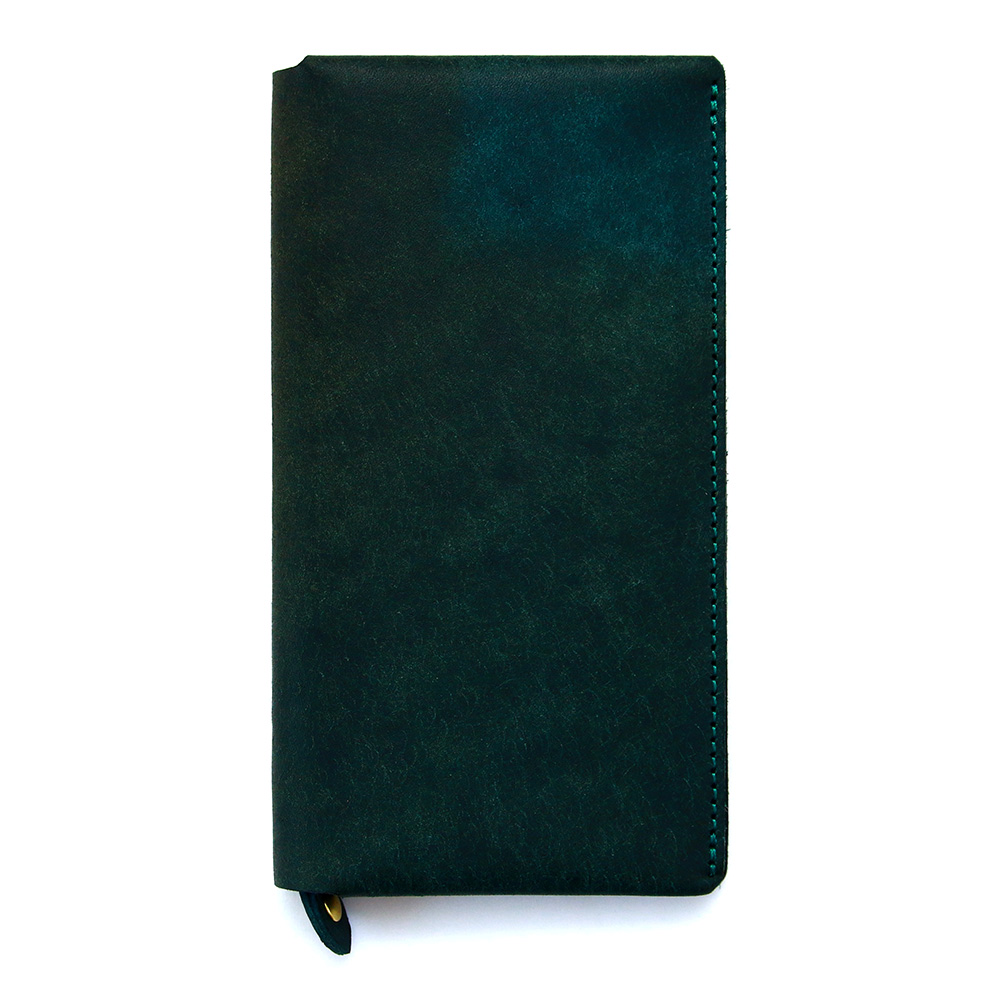 長財布 小さめ 小さい コンパクト 本革 レザー 二つ折り長財布 シンプル 薄型 極小