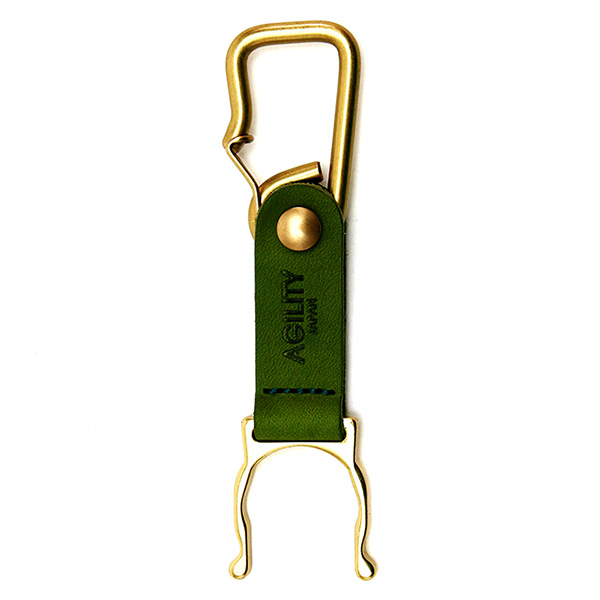 ボトルホルダー ペットボトル 真鍮 革 日本製