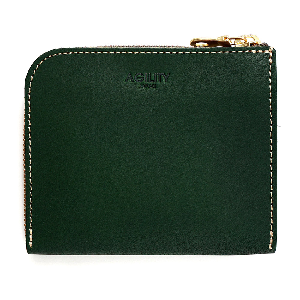 L字ファスナー ハーフウォレット ミドルウォレット コンパクト 本革 レザー 日本製