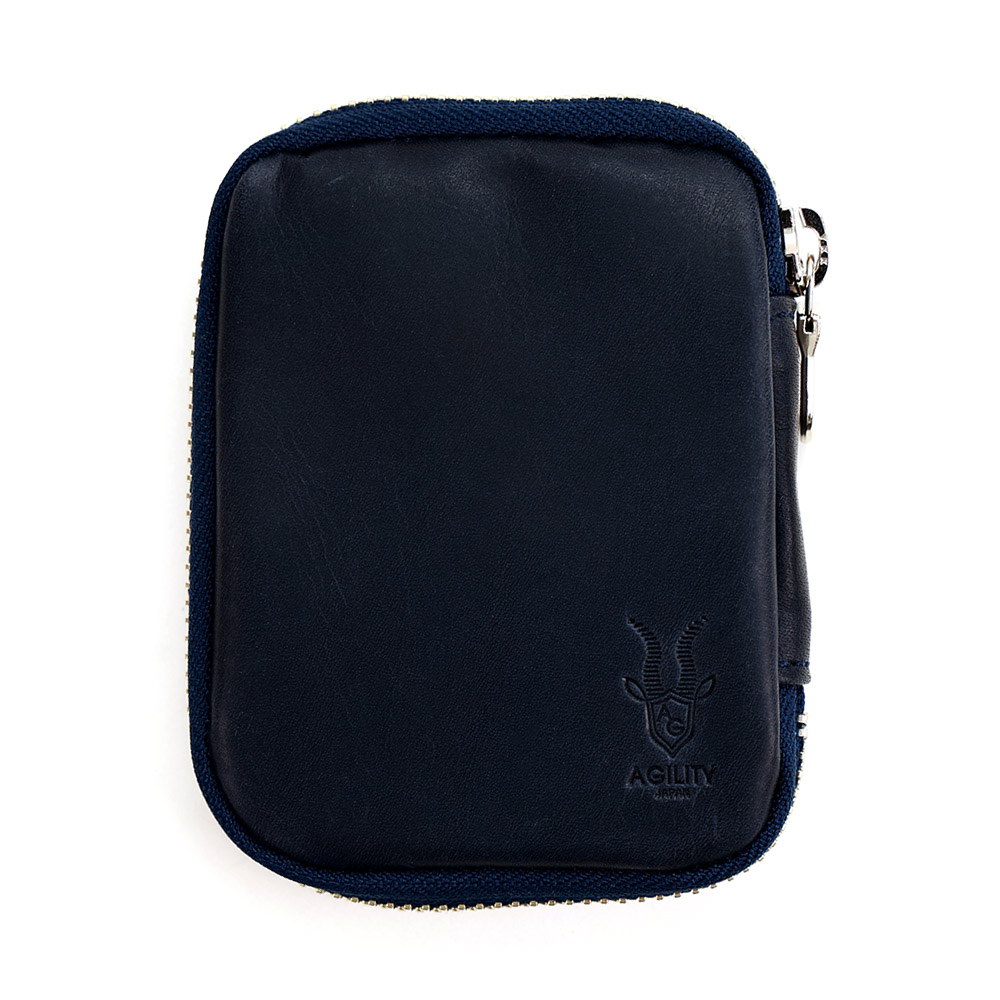 スマートキーケース 2個収納 リモコンキー キーポーチ カードキー 本革 レザー コンパクト