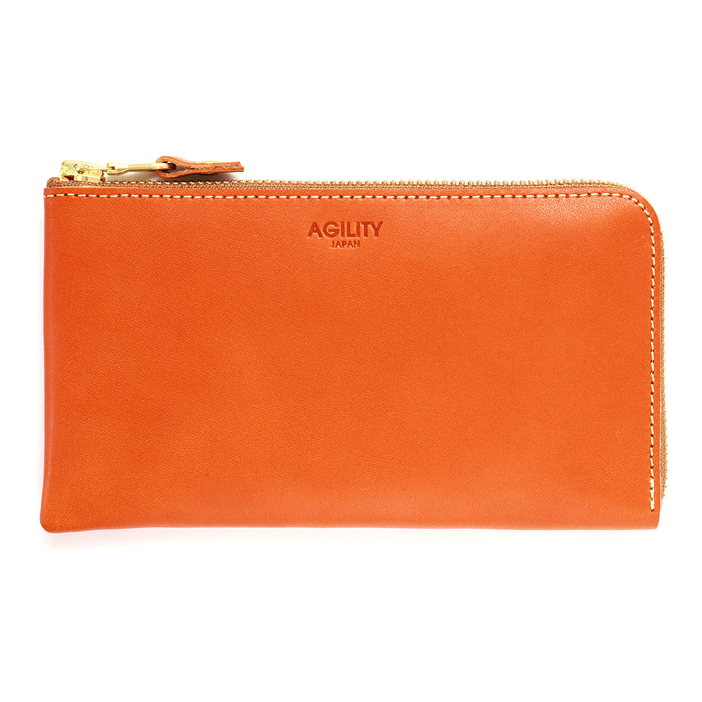 コンパクト長財布 長財布 L字ファスナー スリット 10枚 コンパクト 縦 革 薄型 スリム