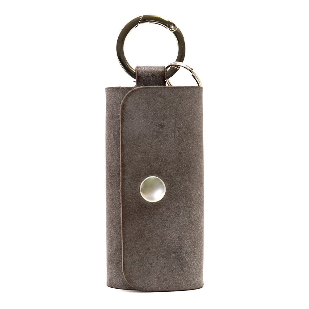 キーケース スリム コンパクト 縦型 3本 リングカラビナ 本革 レザー キーフック