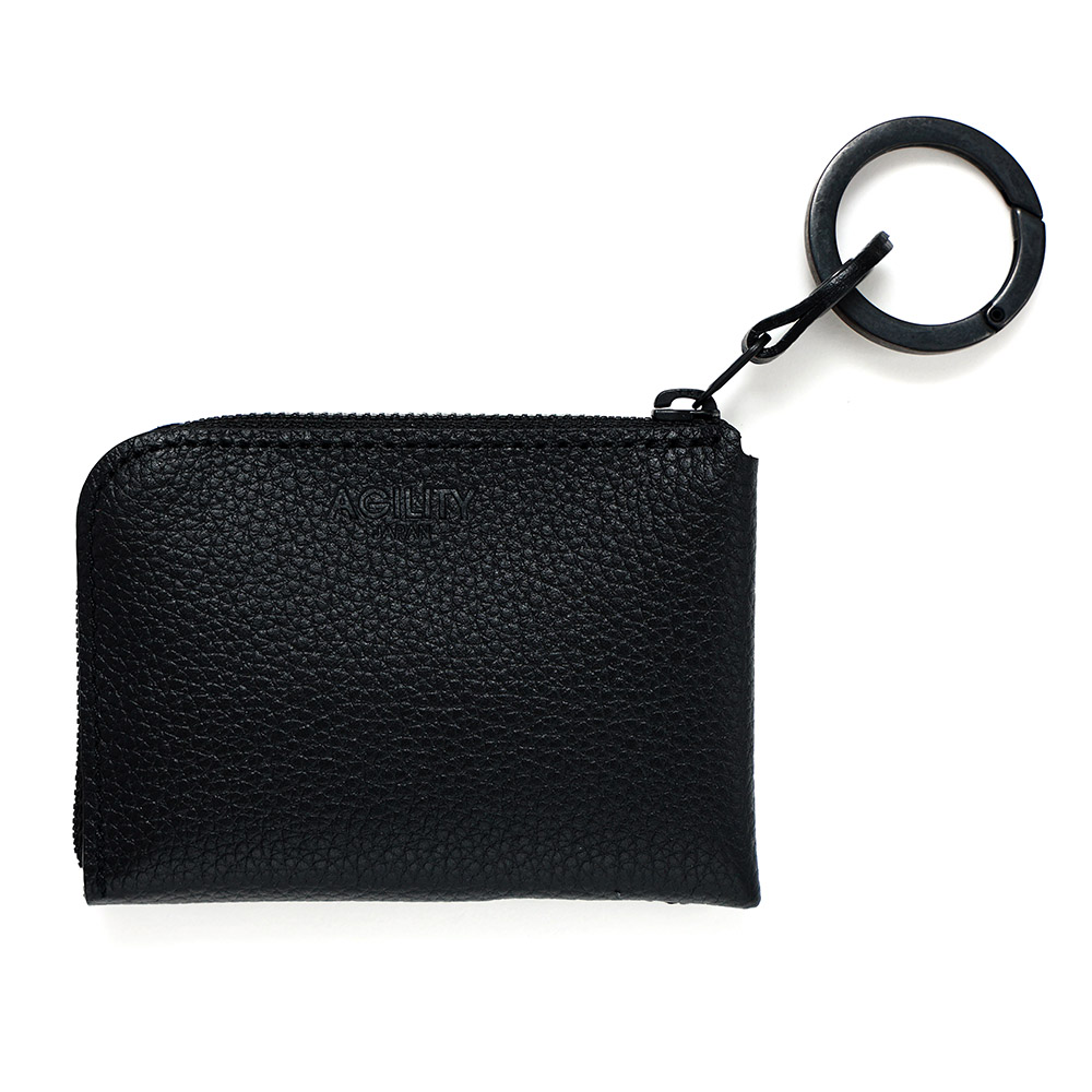 L字ファスナー ミニ財布 コンパクト財布 極小財布 小さい ミニ 革 本革 レザー 撥水