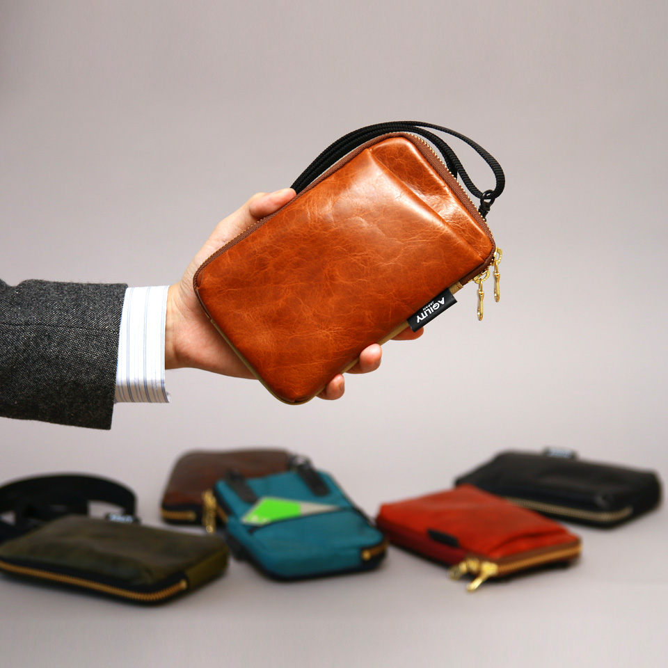 パークポシェットl 全6色 キップワックス 長財布 鍵 スマホをまとめてイン 身軽な大人の手ぶらミニショルダー ショルダー A6 母子手帳 お薬手帖 長財布 ミニバッグ スマホバッグ Agility Affa アジリティアッファ 0539