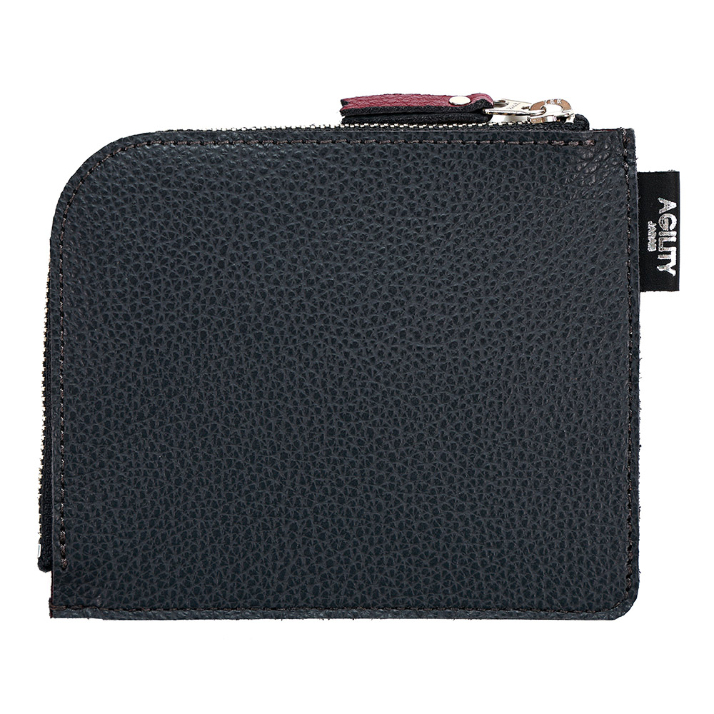 バイカラー 折財布 L字ファスナー 極薄 二つ折り財布 レディース シンプル おしゃれ