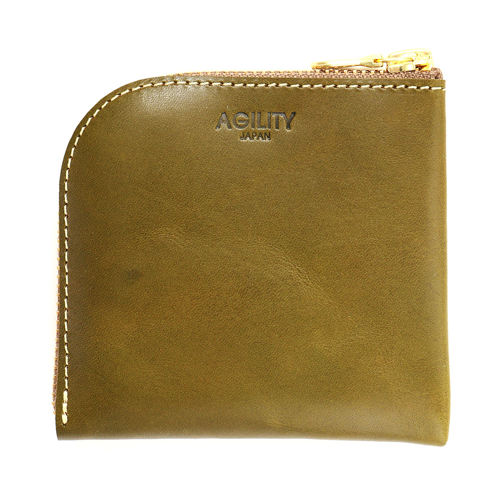 二つ折り財布 短財布 小銭入れ ワンアクション 革 小さい