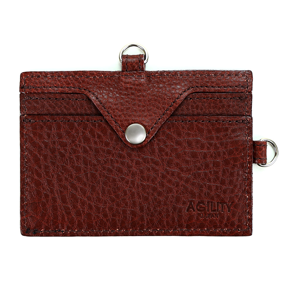 日本製 IDケース IDホルダー パスケース 社員証 入館証 牛革 レザー