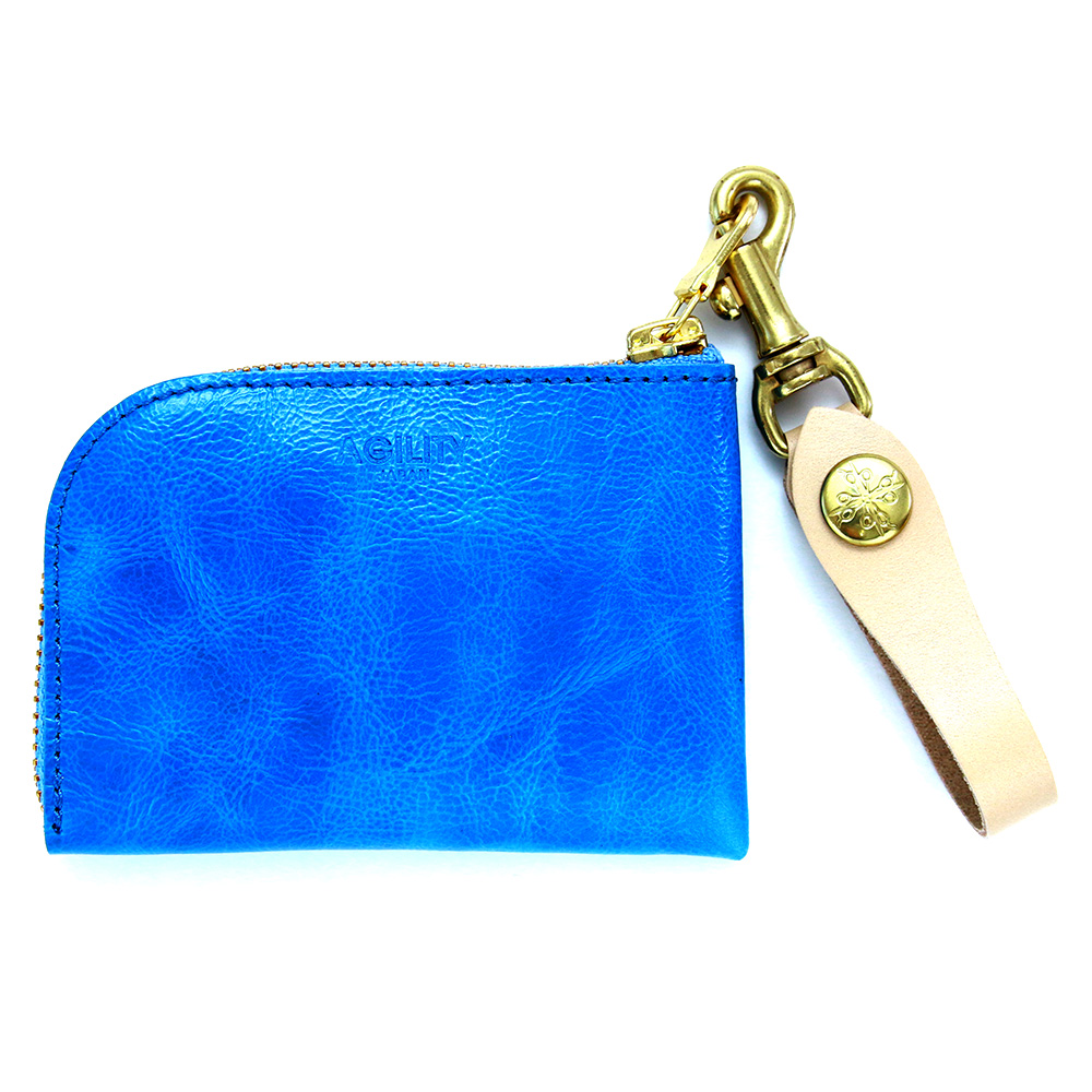 コインケース カードケース 小銭入れ L字ファスナー コンパクト 本革 レザー