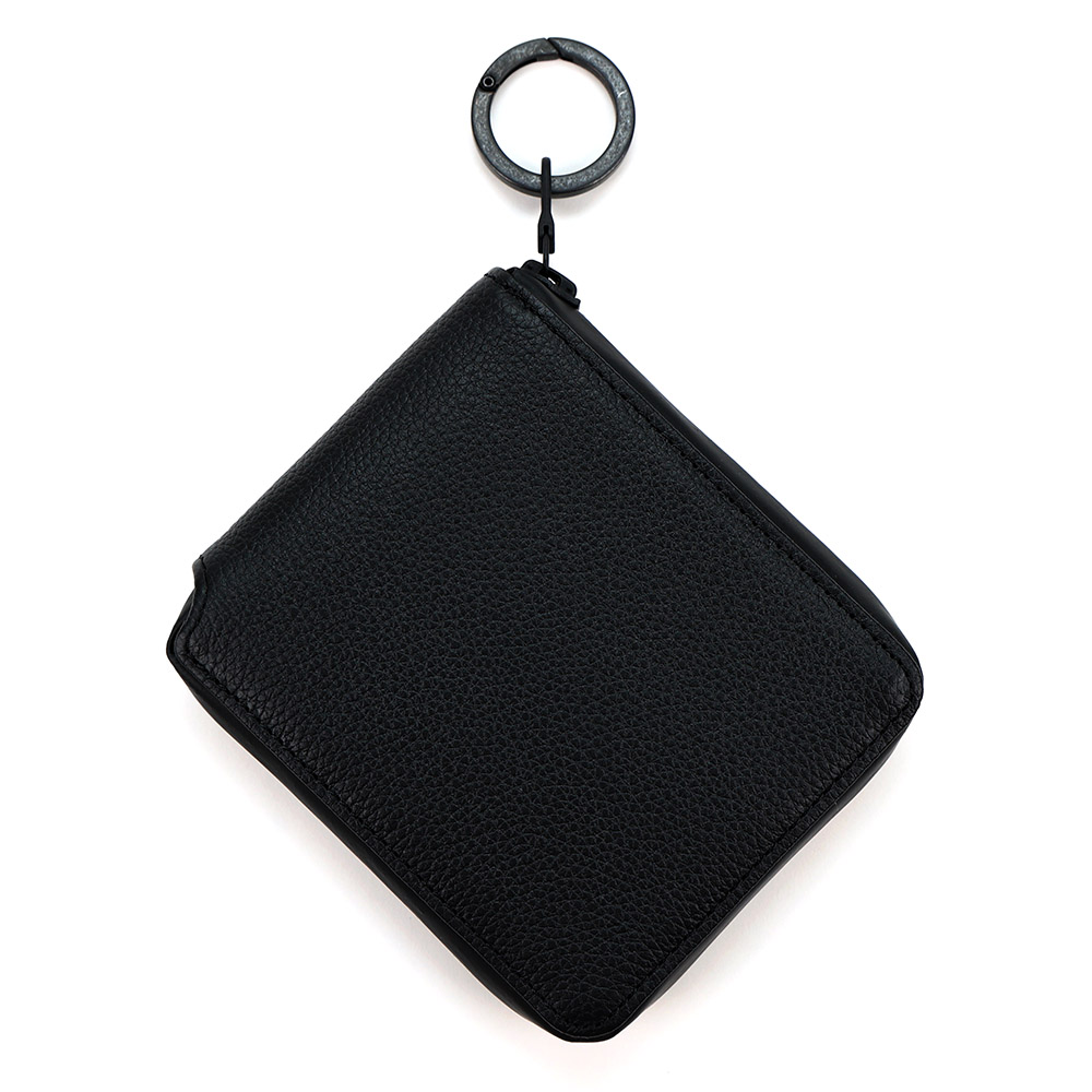 二つ折り 折財布 ハーフウォレット ファスナー ジップ式 撥水 止水 小銭入れ ボックス型