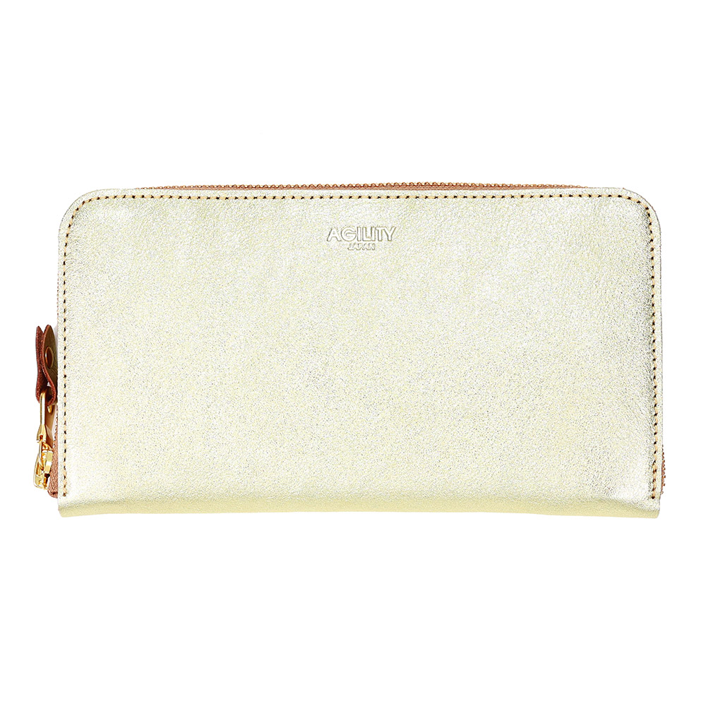 長財布 ラウンドファスナー 30枚 大容量 たくさん入る 本革 レディース 金　銀 ゴールド シルバー