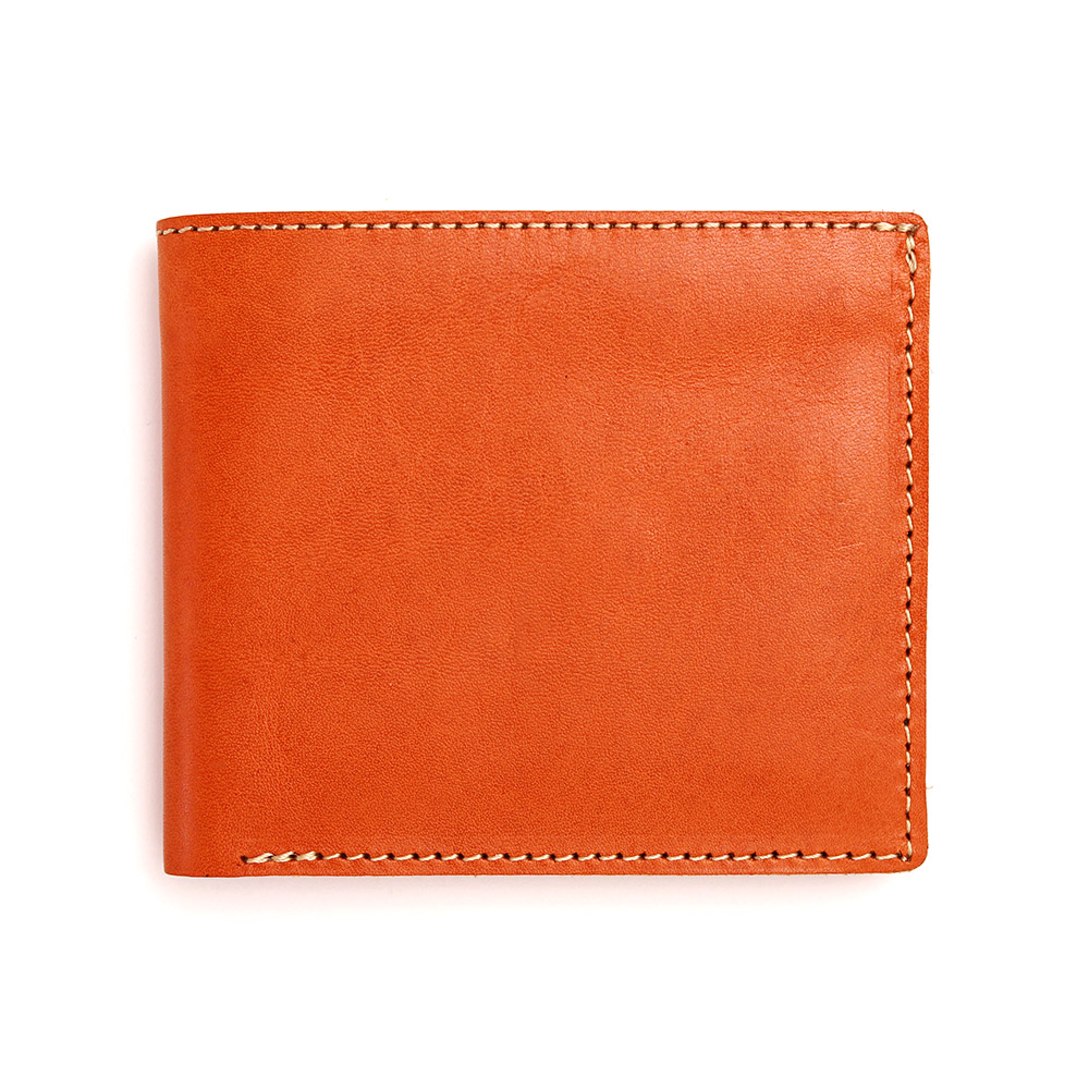 二つ折り財布 財布 定番 ベーシックデザイン シンプル 革 本革 レザー 栃木レザー