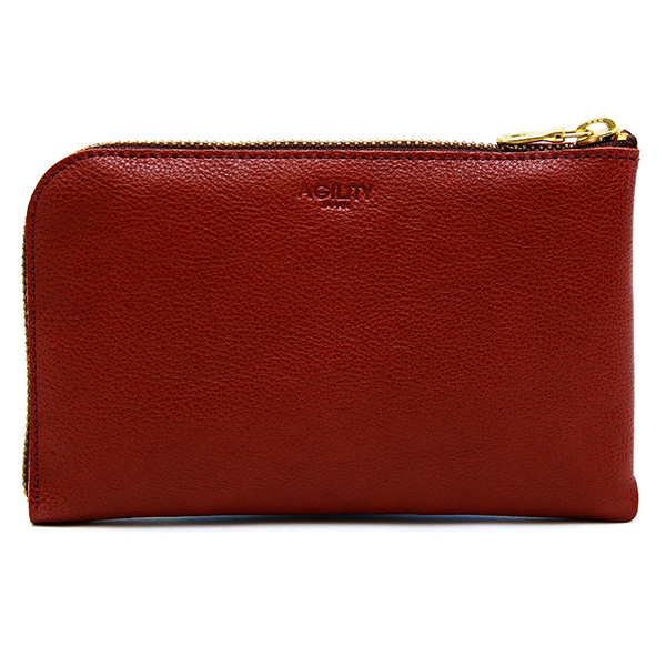 『ボヤージュ』(全5色)マヤカーフ/iPhone 15 Pro対応 パスポートが入る長財布 トラベルウォレット 旅行 メッシュ 日本製【AGILITY affa(アジリティアッファ)】(1600)