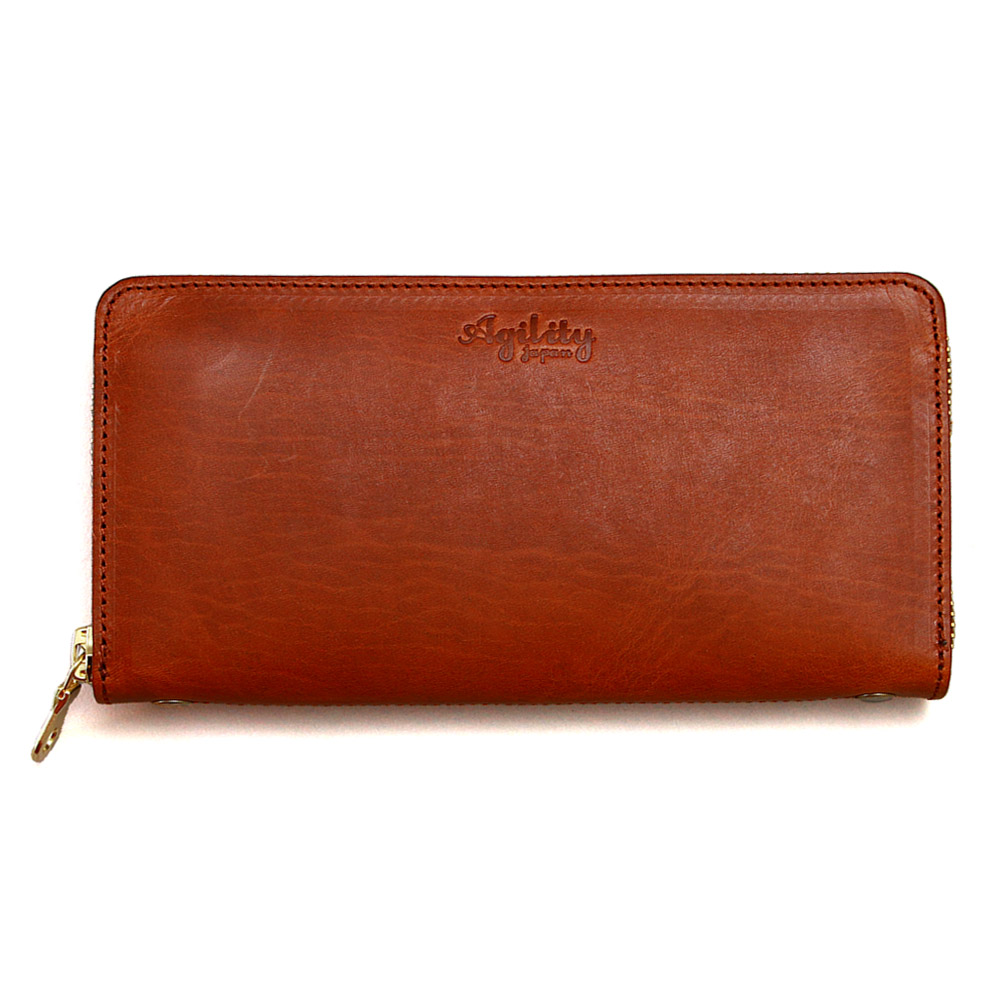 長財布 ラウンドファスナー 本革 牛革 日本製