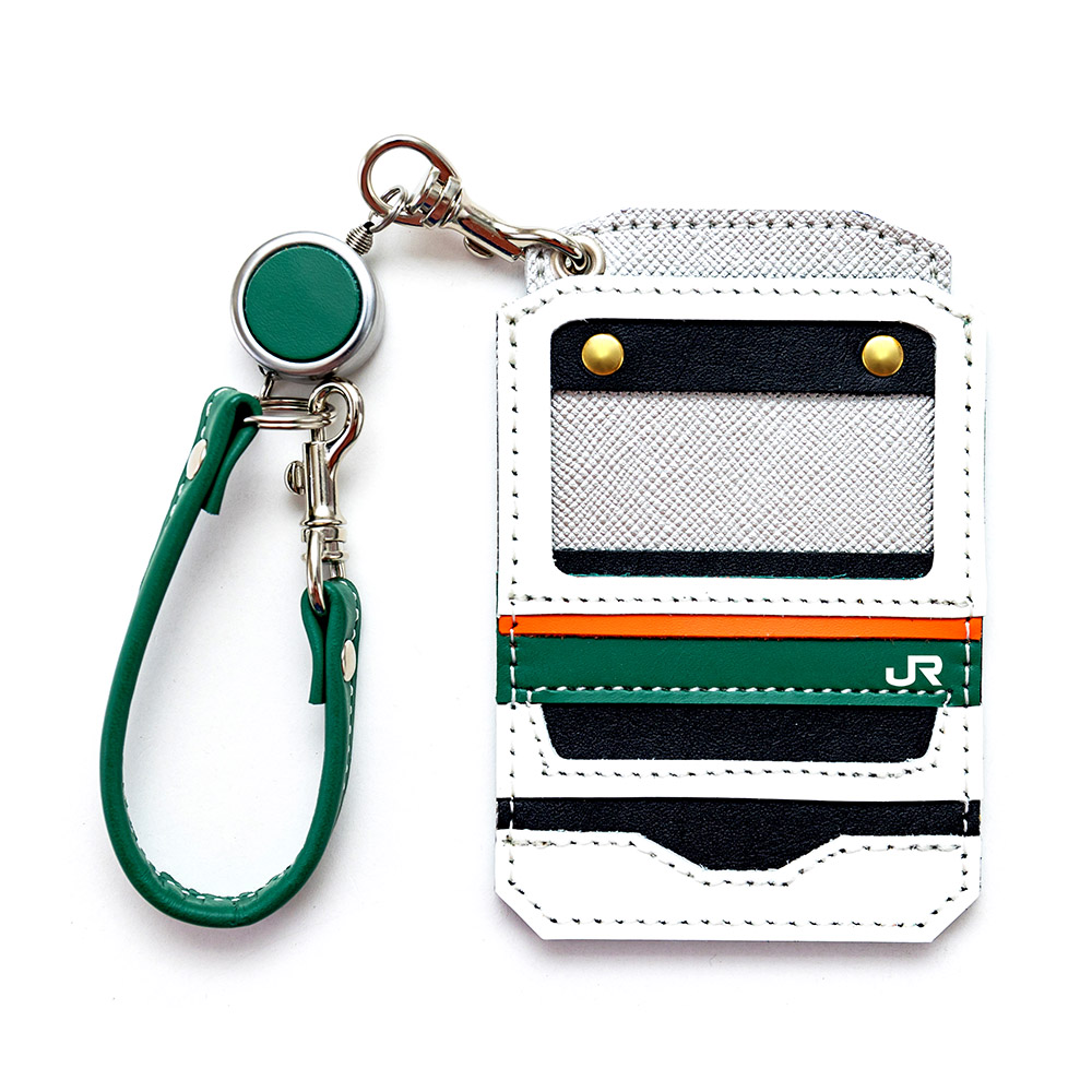 鉄道 電車 JR公認 パスケース 本革 京浜東北線 湘南新宿ライン 山手線 総武線