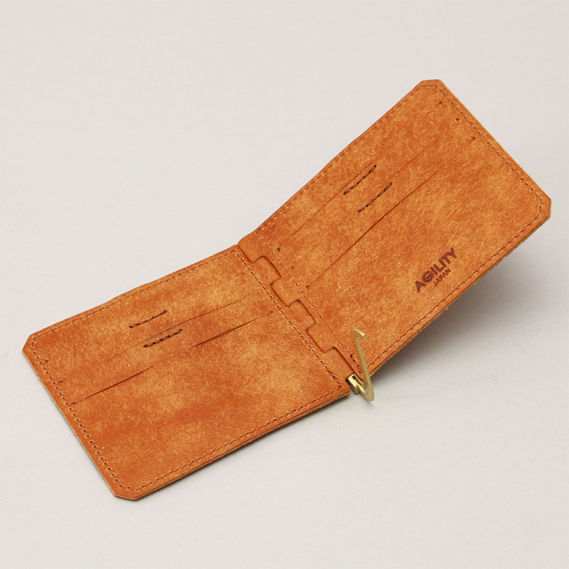 マネークリップ 蝶番 カードポケット 二つ折り 本革 レザー おしゃれ