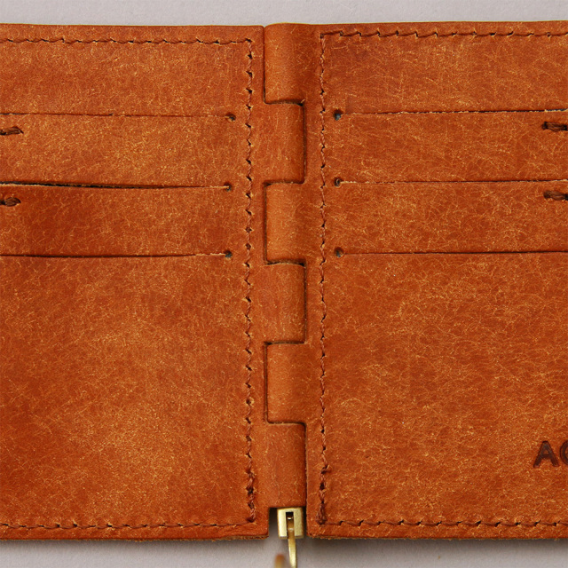 マネークリップ 蝶番 カードポケット 二つ折り 本革 レザー おしゃれ