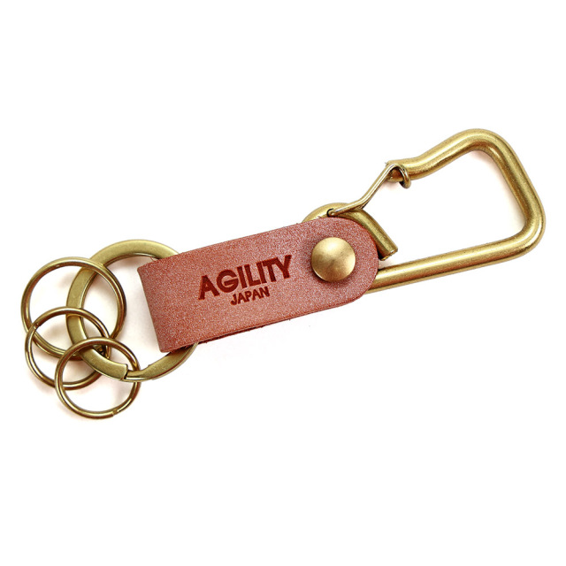 ブローシュ』(全5色)ロロマ/着脱に便利なカラビナに レザーをあしらっ